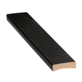 Abdeckleiste 12x42x2200, Kiefer, Saunaschutz, Kohle